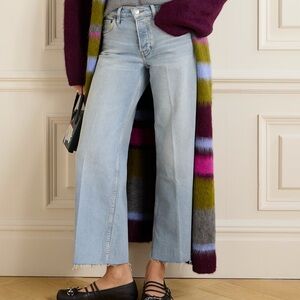 $295 New re/done Mid Rise Wide Leg Crop - 23